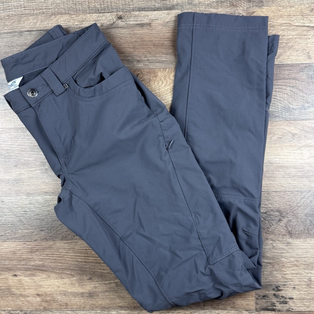 Duluth Trading Co Gray 2x31 Pant Nylon Stretch Cargo Zipper Pocket